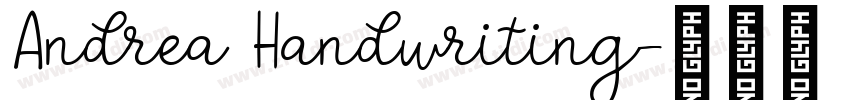 Andrea Handwriting字体转换